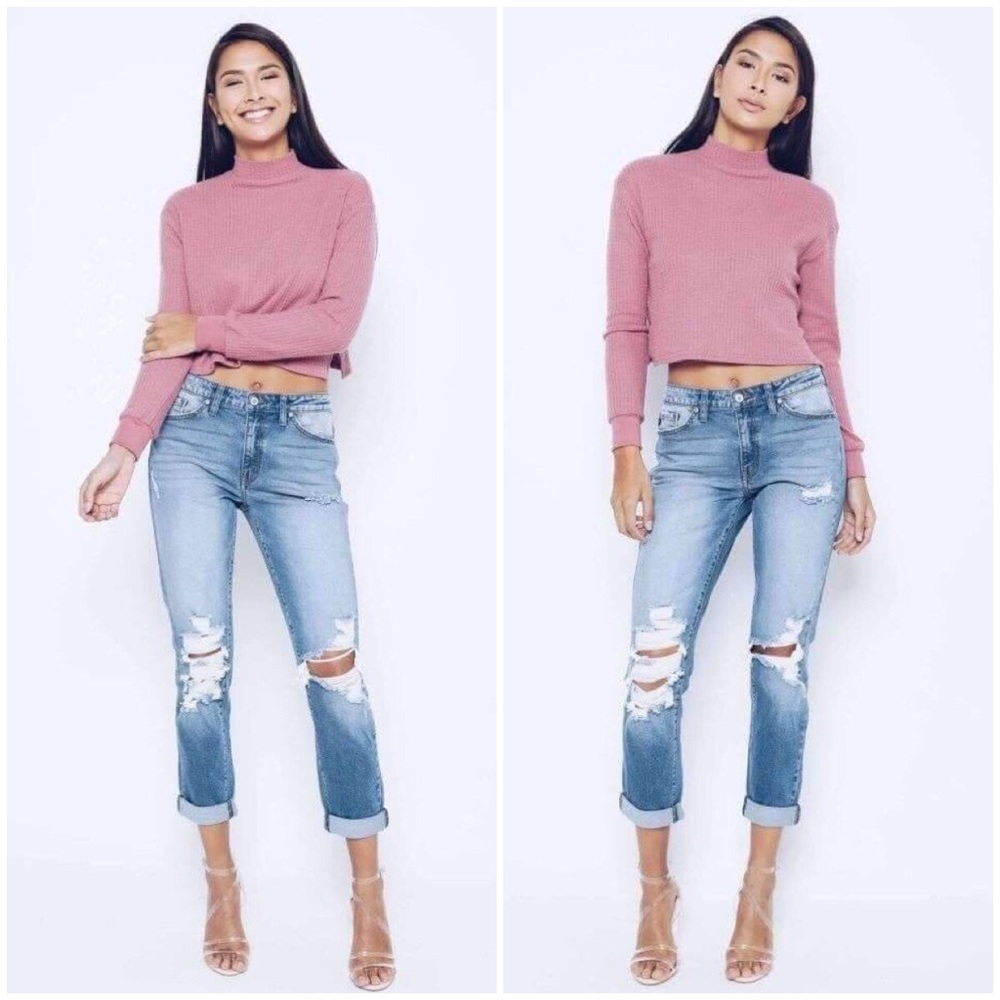 🆕Madison Distressed Denim Slim Fit Jeans - Picture 6 of 8